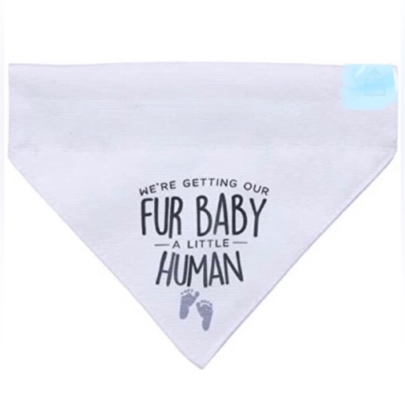 🐾 OPEN ROAD Doggie Bandana - Baby Announcement  size 8.25 x 6.5“ NWT - Picture 5 of 6